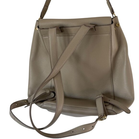 Cuyana Tan Leather Backpack Purse | Convertible Minimalist Backpack | main image 4